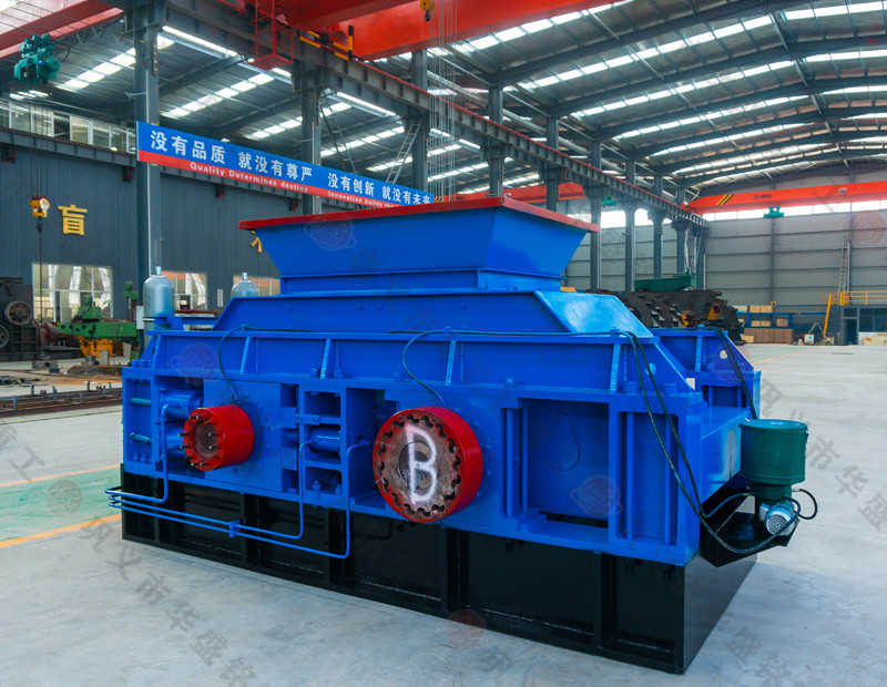 葉巖石破碎機(jī)，雙齒輥破碎機(jī)華盛銘重工試機(jī)